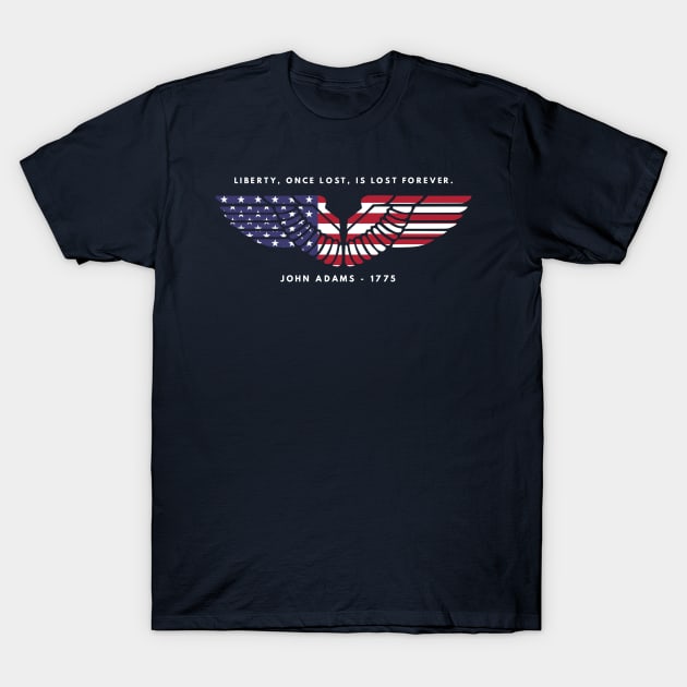 Liberty by John Adams T-Shirt by Aeriskate